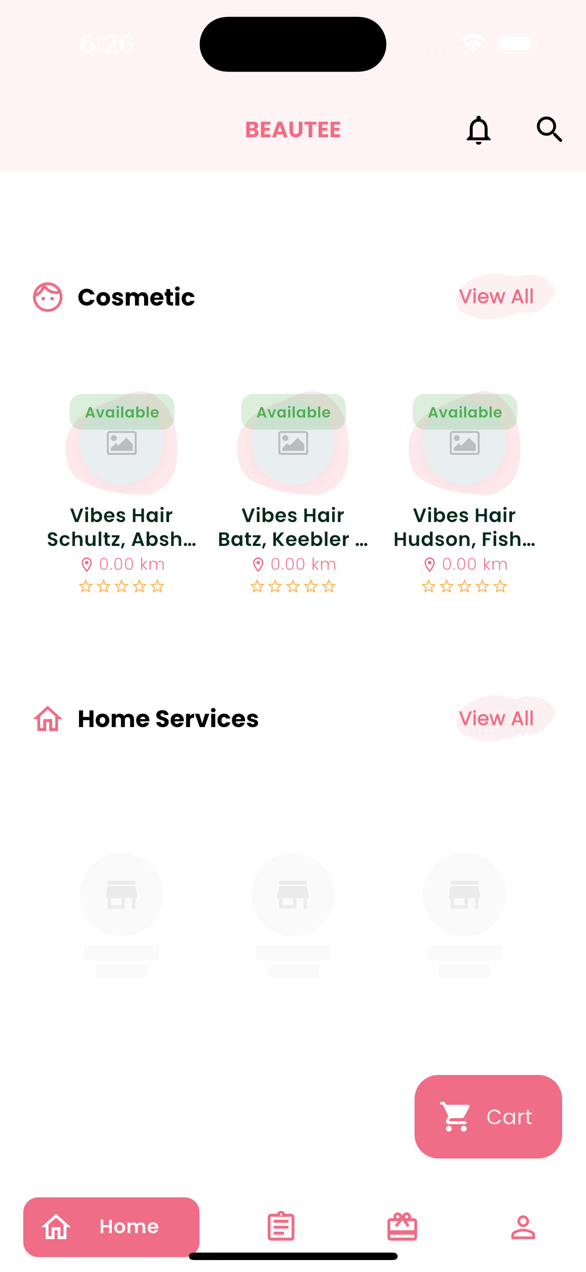 Customer home preview